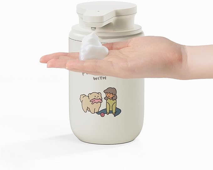 mooas Happy Buddy Artist Edition Automatic Soap Dispenser Ivory (Play with me!)
