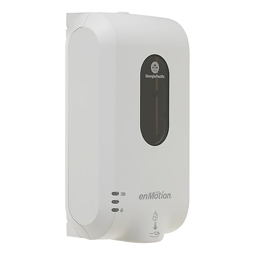 enMotion Georgia‑Pacific (by GP PRO) Gen2 Automated Touchless Soap and Sanitizer Dispenser, White, 52058