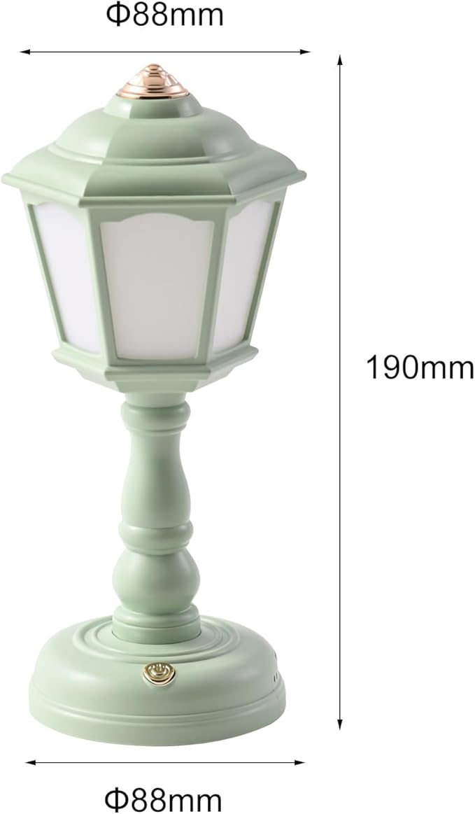 Mini Desk lamp Vintage, LED Desk Lamp Dimmable Table Lamp Reading Lamp with USB Charging Port, Sensitive Control, Eye-Caring Office Lamp,Very Beautiful Decorative Desk lamp (Green)