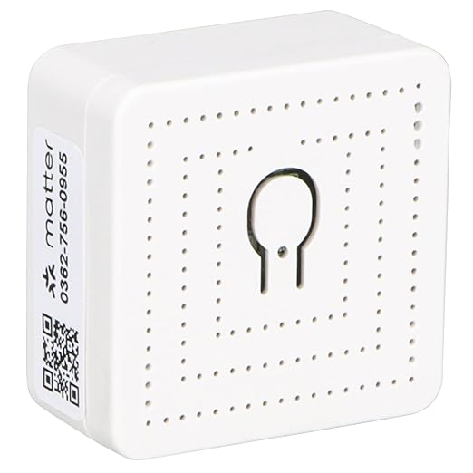 Wengart Matter Smart Relay WiFi Switch,16A Mini Universal Module for Smart Home, Works with Apple Home,Alexa & Google Home via Matter,eWelink App 2.4GHz,Retrofit in-Wall Switch,No Hub Required