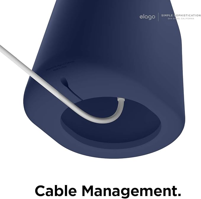 elago MS1 Charging Stand Compatible with MagSafe Charger - Premium Silicone Stand Compatible with iPhone 17/16/15/14/13/12 Series, for iOS Standby Mode [Jean Indigo][Charging Cable Not Included]