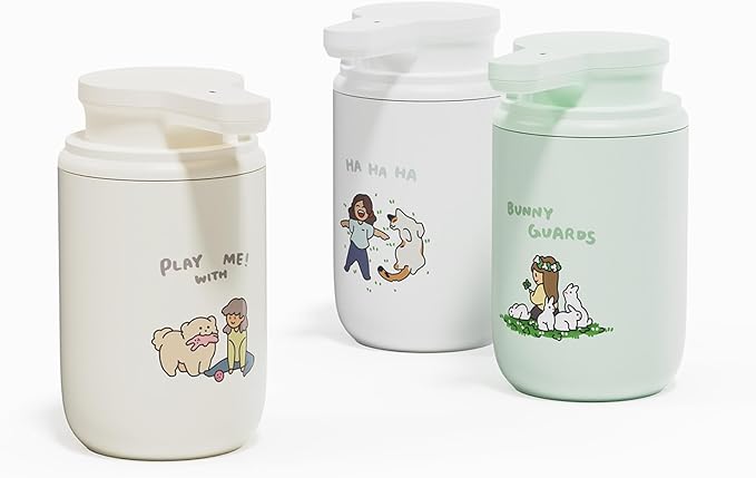 mooas Happy Buddy Artist Edition Automatic Soap Dispenser Ivory (Play with me!)