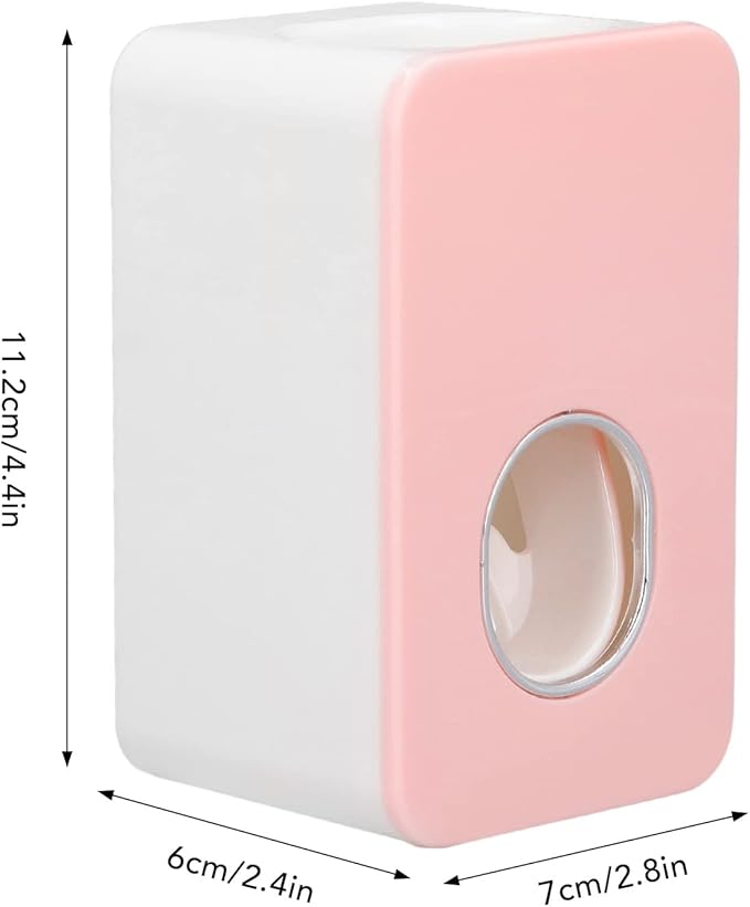 FTVOGUE Automatic Toothpaste Dispenser Wall Mount Bathroom Accessories ABS with Super Glutinous Suction Pad for Kids Family()