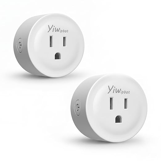 Matter Smart Plug 10A, Smart Wi-Fi Outlet Compatible with Alexa, Apple Homekit, Google Home, SmartThings, Home Assistant, No Hub Required, ETL & FCC & RoHS Certified, 2.4G WiFi Only, 2-Pack