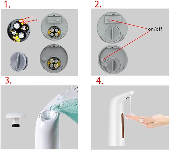 Touchless Automatic Soap Dispenser for Bathroom and Kitchen, Liquid Hand Soap Dispenser, IPX6 Water-Resistant, 14 fl oz