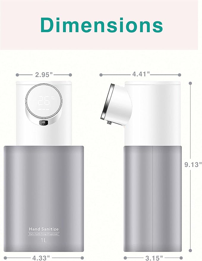 INUSO® Touchless Alcohol Spray Dispenser – Rechargeable 1000ml/33oz Desktop Automatic Hand Sanitizer Dispenser Station, Liquid Hand Sanitizer Spray Dispenser for Home, Office, School, Hospital Use