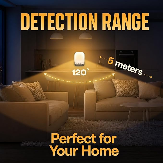Night Sensor LED Motion-Activated Night Light Rotatable Dusk to Dawn AC Outlet Plug-in Wall Night Sensor Light for Bedroom Hallway Stairway Garage Basement Corridor Indoor