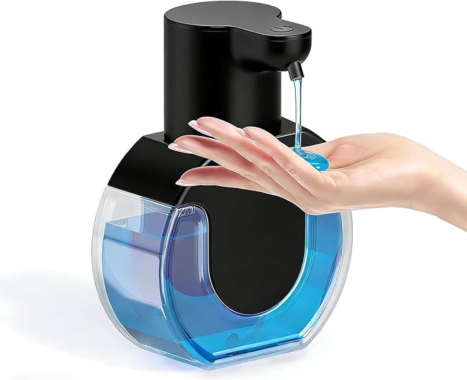 Automatic Soap Dispenser Touchless,Liquid Soap Dispenser USB Rechargeable,15oz/420ml Hand Soap Dispenser,4-Level Adjustable,Wall Mounted/Countertop Soap Dispenser for Bathroom Kitchen Dish Soap