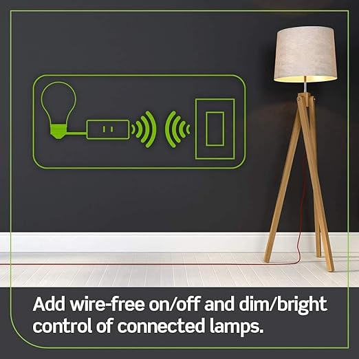 Leviton Decora Smart Dimmer Anywhere Companion, Add Wire-Free 3-Way/4-Way/5-Way On/Off/Dim/Bright Control to Decora Smart Wi-Fi Dimmers, DAWDC-1RW, White