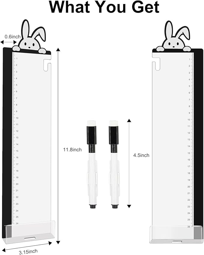 Office Desk Accessories 2pcs Multifunction Computer Monitor Memo Board - Office Supplies for Women Men Computer Sticky Note Holder Home Decor (Rabbit Monitor Memo Board with Clip)