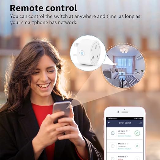 Homekit Smart Plug Outlet Works with Apple Homekit,Siri Voice Control,Timer Function,UK,16A
