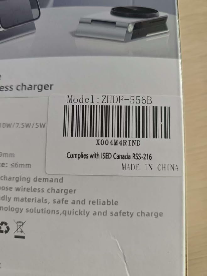 Foldable Wireless Charger 3 in 1 - Magnetic Wireless Charging Station for Apple Magsafe Charger Stand with Light,Aluminum Portable Travel Charger Dock for iPhone 17/16/15/14/13/12,Apple Watch,AirPods