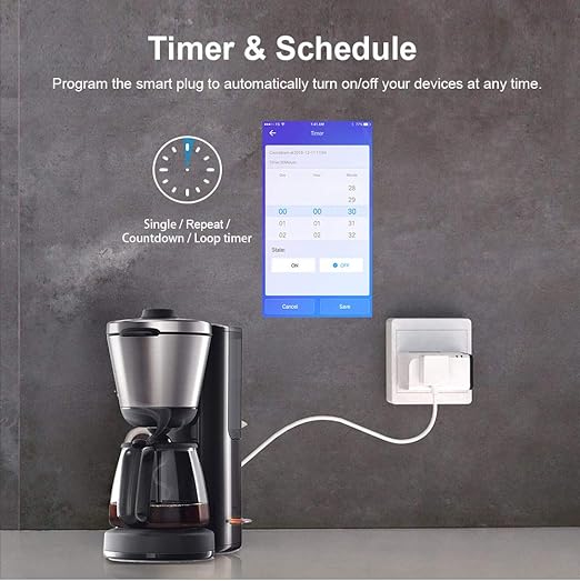 SONOFF S31 Lite Smart Plug, Smart Outlet Switch ETL Certified, No Hub Required, 2.4 Ghz WiFi Only, IFTTT Supporting, Compatible with Alexa & Google Home