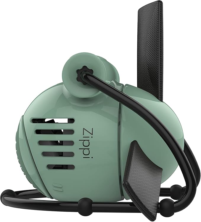 Vornado Zippi Small Personal Fan, Foldable Cooling for Desk, 2 Speed Settings, Soft Nylon Blades, Directable Airflow, Compact Design, Perfect Fan for Office and Bedroom, Multiple Color Options, Green