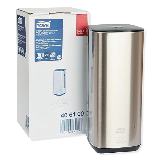 Tork Intuition™ Sensor Skincare Dispenser Stainless Steel S4, for Hand Soap and Hand Sanitizer, Image Range, 466100