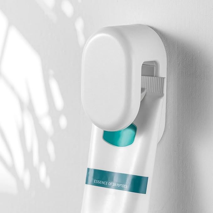 BEZOX Toothpaste Holder Wall Mount Tube Hook – Face Cream Tubes Hanger Wall Mounted Tooth Paste Organizers Gripper, 1 PCS