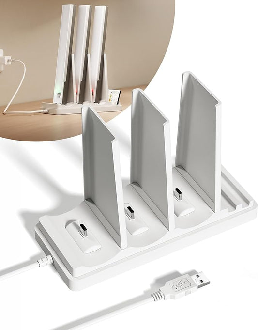 EZVALO Under Cabinet Lighting Charging Station with 3 USB-C Ports, Charging Base for Rechargeable Motion Sensor Light Indoor, Efficient & Space-Saving⁠(Adapter Not Included)⁠