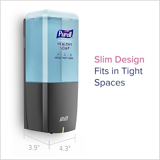 PURELL ES10 Automatic Hand Soap Dispenser, Graphite, for 1200 mL PURELL ES10 Hand Soap Refills (Pack of 1 Dispenser, Refills Sold Separately) - 8334-E1