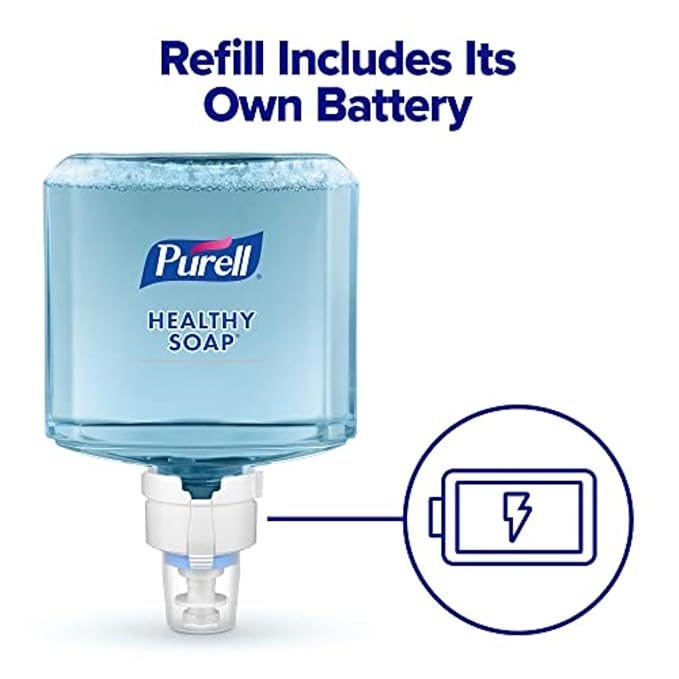 PURELL Brand HEALTHY SOAP Gentle and Free Foam, Fragrance Free, 1200 mL Refill for PURELL ES8 Automatic Soap Dispenser (Pack of 2) - 7772-02 - Manufactured by GOJO, Inc.