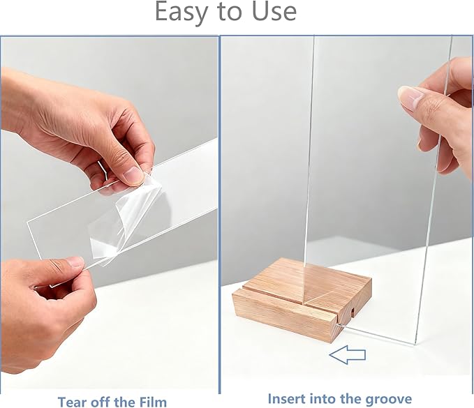 Monitor Memo Board 2PCS - Removable Sticky Note Holder for Computer Monitors, Transparent Acrylic Office Desk Accessories, No Screen Damage, Fits Laptops & Desktops