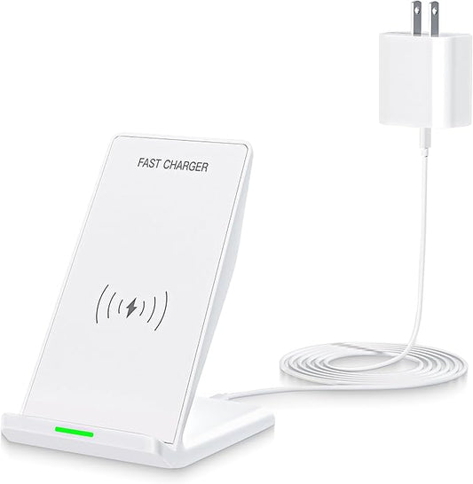 Wireless Charging Phone Stand,15W Fast Wireless Charger Station with 20W Adapter USBC Charger for Apple iPhone 17 Pro Max/17 Pro/Air/16/15/14/13,Samsung Galaxy S25 Ultra/S24/S23/S22/Z Flip Fold/Note20