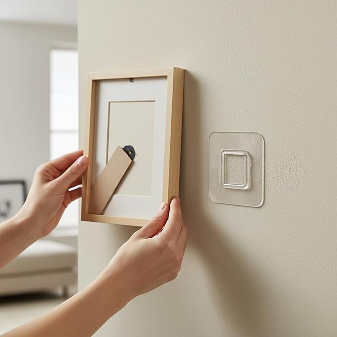 6 PCS Shower Phone Holder, Self-adhesive Sticker Replacement, Wall Mounted Replacement Sticky pads, Waterproof Phone Holder's Hook Replacements Adhesive Strip for Toothpaste Dispenser Wall Mounted