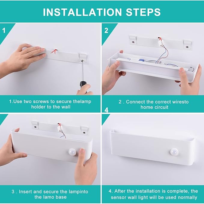 LED Hardwired Motion Sensor Light Indoor Wall Sconce, 12W Motion Sensor Wall Light Indoor Sconce Wall Aluminum Modern Wall Sconce for Living Room Hallway Stair Cool White(Not Battery Operated)