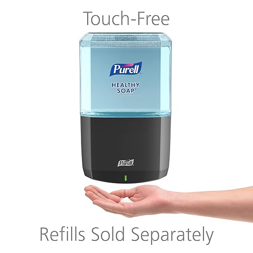 PURELL ES6 Automatic Wall-Mounted Hand Soap Dispenser, Graphite, Compatible with 1200 mL PURELL HEALTHY SOAP Refills (Pack of 1) - 6434-01 - Manufactured by GOJO, Inc.