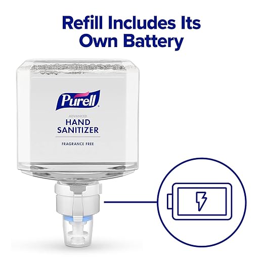 PURELL MESSENGER Floor Stand with ES8 Automatic Dispenser, White (Pack of 1) - 7308-DS-SLV