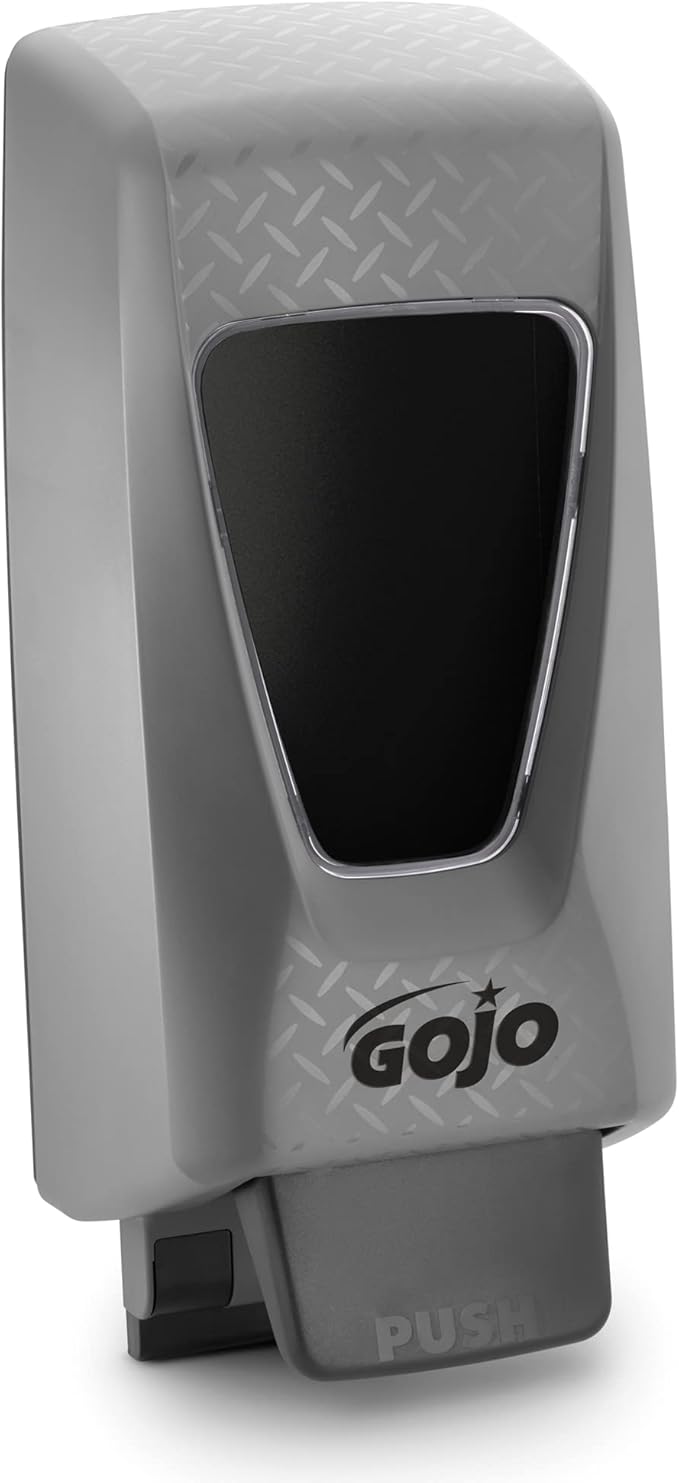 GOJO PRO TDX 2000 Push-Style Hand Soap Dispenser, Gray, for 2000 mL GOJO PRO TDX Heavy Hand Cleaner or Soap Refills (Pack of 1) - 7200-01