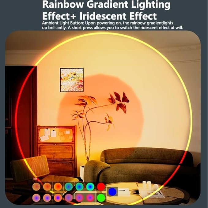Rechargeable Motion Sensor Night Light, Magnetic RGB Color Changing LED Ambient Lighting, Compact Battery Operated Indoor Wall Light for Hallway, Stairs, Bathroom & Kids Room