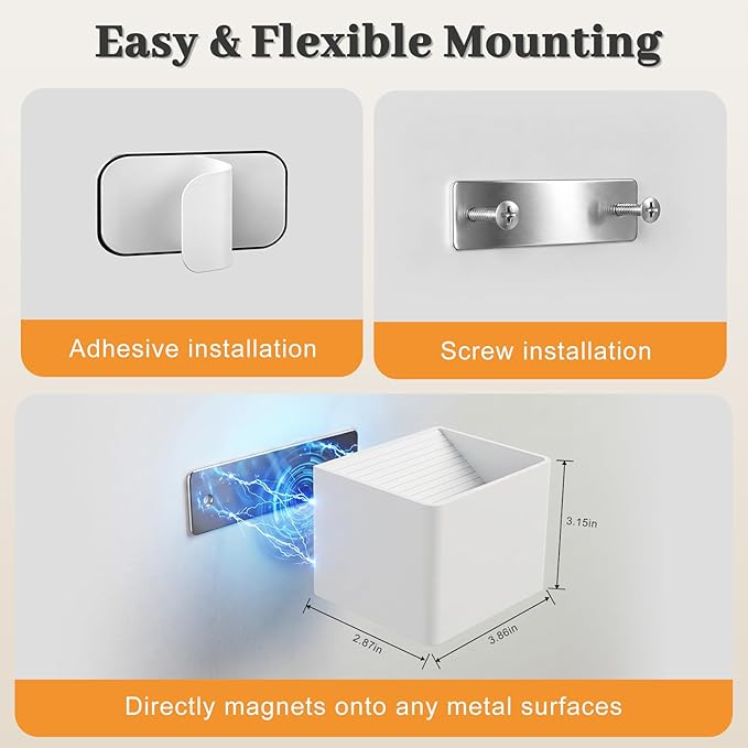 Rechargeable Motion Sensor Wall Light Indoor Set of 2, 6000mAh Cordless Battery Operated Wall Sconce Up Down with Touch & Remote Control, 3 Colors Dimmable Battery Powered Stick On Wall Lights, White