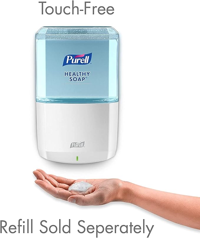 PURELL ES8 Automatic Hand Soap Dispenser, White, for 1200 mL PURELL ES8 Soap Refills (Pack of 1) - 7730-01 - Manufactured by GOJO, Inc.
