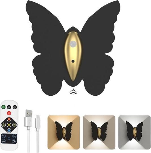 1 Pack Rechargeable Motion Sensor Wall Light: 5000mAh Battery Operated Wall Sconce 3 Colors Wireless Motion Sensor Closet Light Magnetic LED Indoor Up and Down Wall Lamp for Bedroom Hallway Stair