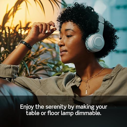 Leviton Table Lamp Dimmer White | 150W LED/CFL Compatible | 6 Foot Cord | Slide Control | Pack of 4