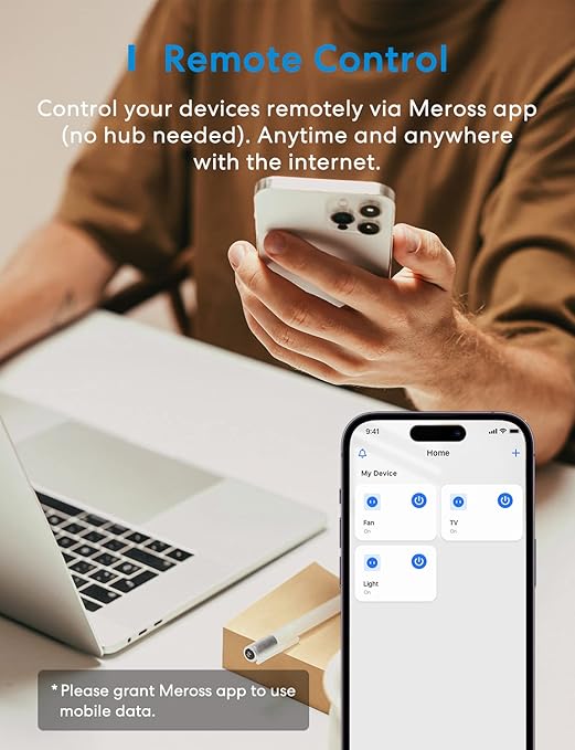 meross Smart Plug Mini Support Apple HomeKit, Siri, Alexa, App Control, Timer, 15A & Reliable Wi-Fi, No Hub Needed, 2.4G WiFi Only, 2 Pack