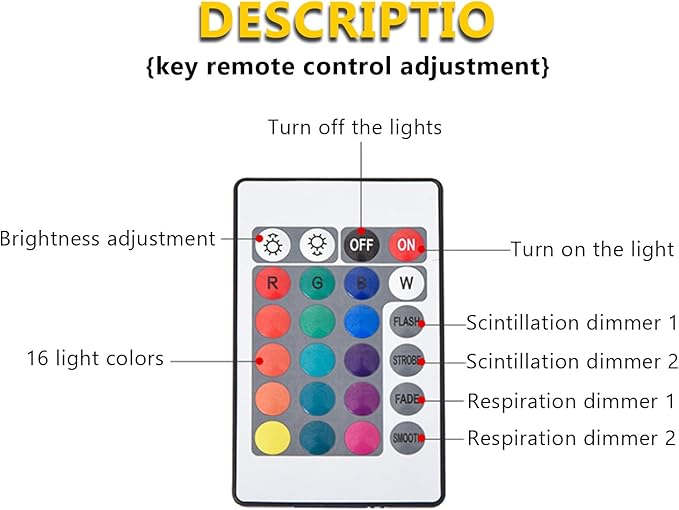 Ocean Wave Projector Light, 16-Color LED Shower Lamp with Remote, 3D Water Ripple Projection, Romantic Ambient Lighting for Kids Room, Relaxation, Bedroom, Bathroom & Night Light
