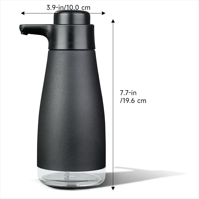 AIKE 15fl.oz Liquid Soap Dispenser for Dish and Hand Soap Matte Black