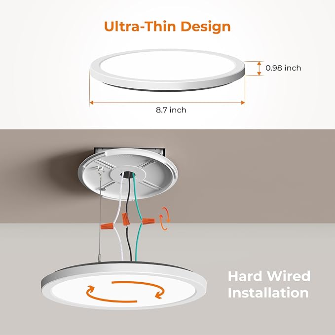 Matane Dimmable Motion Sensor LED Ceiling Light with Remote, 9 Inch Wired Flush Mount 3000K 4000K 5000K, 1800LM Motion Sensor Light Indoor for Closet Hallway Laundry Stairs White New Version