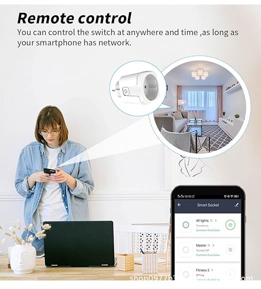 Homekit Smart Plug Outlet Works with Homekit,Siri Voice Control,Timer Function,EU,16A