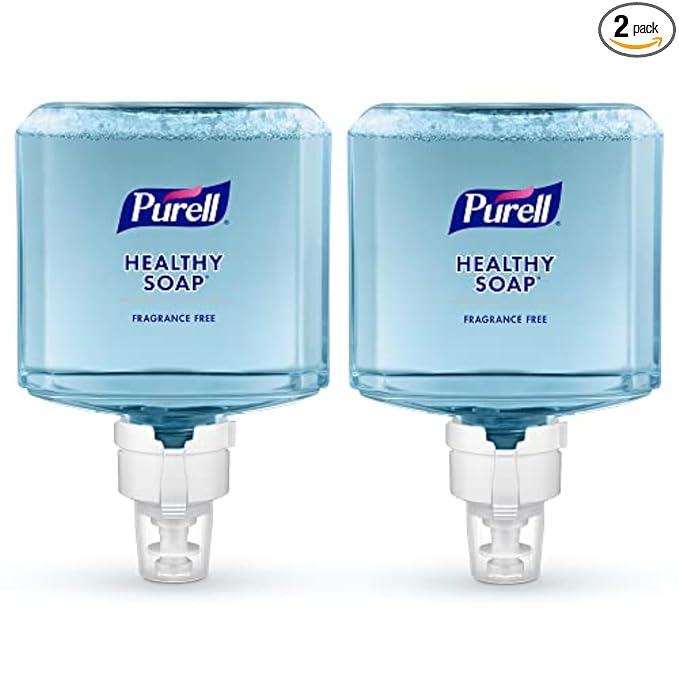 PURELL Brand HEALTHY SOAP Gentle and Free Foam, Fragrance Free, 1200 mL Refill for PURELL ES8 Automatic Soap Dispenser (Pack of 2) - 7772-02 - Manufactured by GOJO, Inc.