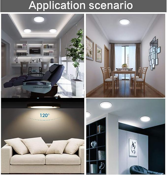 S NMT Motion Sensor Led Ceiling Light 1200 Lumen,100 Watt Equivalent for Stairs,Basements,Porches,Closets,Hallways,Indoor/Outdoor,Daylight White 4000K