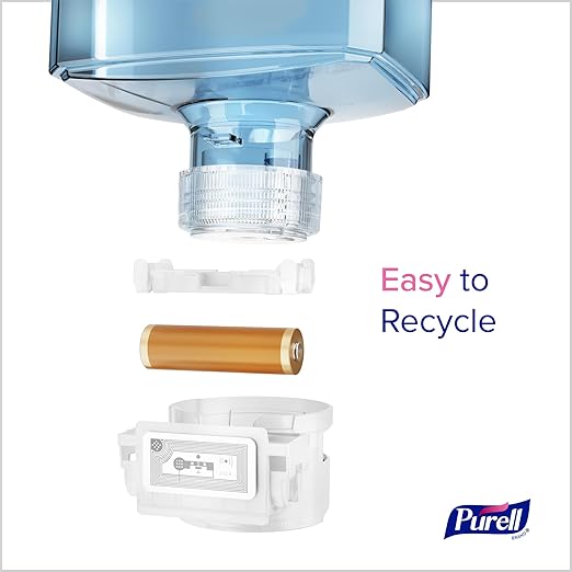 PURELL HEALTHY SOAP with CLEAN RELEASE Technology Fragrance Free Foam, 1200 mL Refill for PURELL ES10 Automatic Soap Dispenser (Pack of 2) - 8385-02