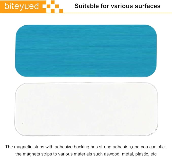 16 Pcs Under Cabinet Lights Magnetic stickys，Replacement Magnetic Strips with Adhesive Backing for Rechargeable Motion Sensor Lights Wireless Under Counter Light for Cabinet Lighting