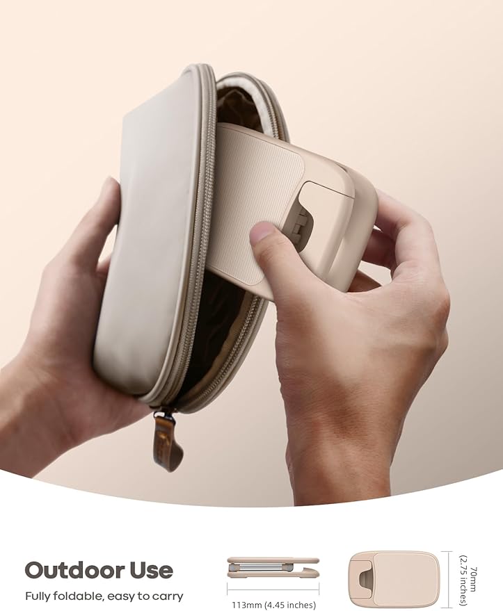 Lamicall Khaki Phone Holder for Desk - Cellphone Stand Khaki Desk Accessories Desktop Office Must Have Compatible Gifts for iPhone, Telephone Stand, 4-8'' Smartphone