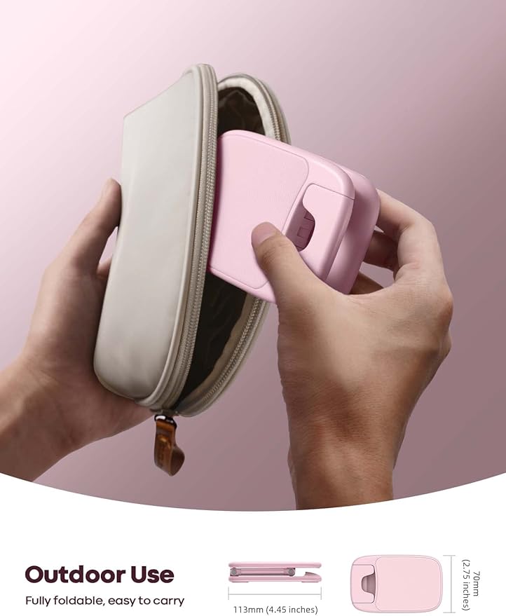 Lamicall Pink Phone Holder, Desk Accessories - Rose Gold Pink Office Cell Phone Holder, Desktop, Office Desks Accessories, Desk Decor Gifts for Women, for Mothers Day, 4-8'' Telephone Stand