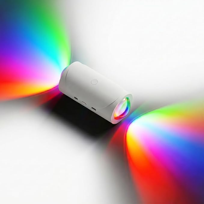 Rechargeable Motion Sensor Night Light, Magnetic RGB Color Changing LED Ambient Lighting, Compact Battery Operated Indoor Wall Light for Hallway, Stairs, Bathroom & Kids Room