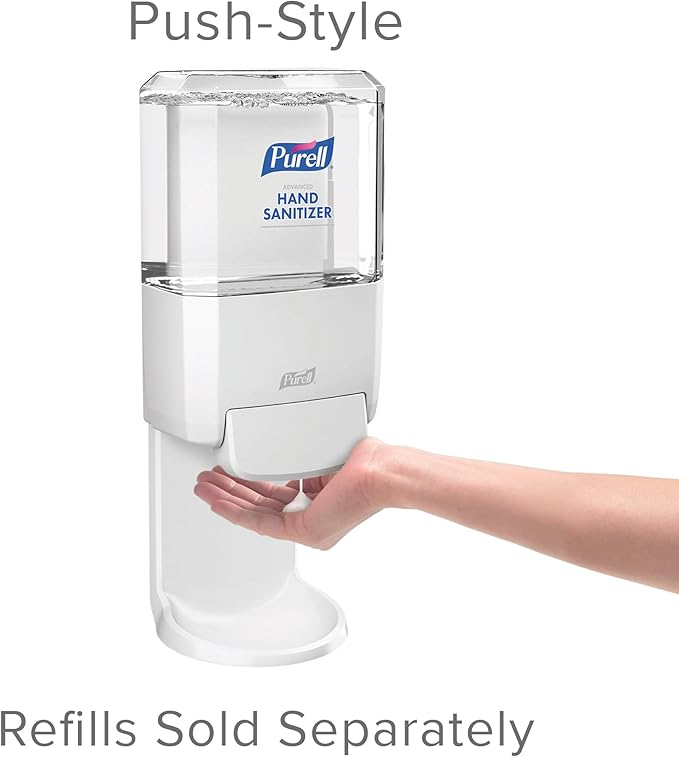 PURELL ES4 Manual Hand Sanitizer Dispenser, White, Compatible with 1200 mL PURELL ES4 Hand Sanitizer Refills - 5020-01 (Pack of 3)