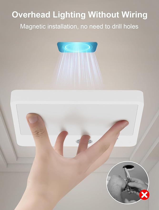 Motion Sensor Light Indoor with Remote,3 Color Motion Sensor Lights with Remote, Wireless Closet Light Battery Operated, Magnetic Dimmable LED Lights (7000mah-1pack)