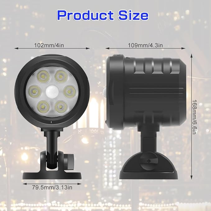 Motion Sensor Outdoor Lights, 1000LM Ultra Bright Wireless Sensor Light with Remote Control, IP65 Waterproof Motion Detector Security Light for Outside, Front Door, Yard, Garage, Stair